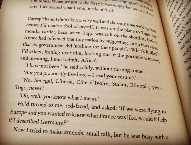 Ah good point. (Swing Time, p.194, 2016)